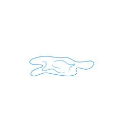puddle line vector