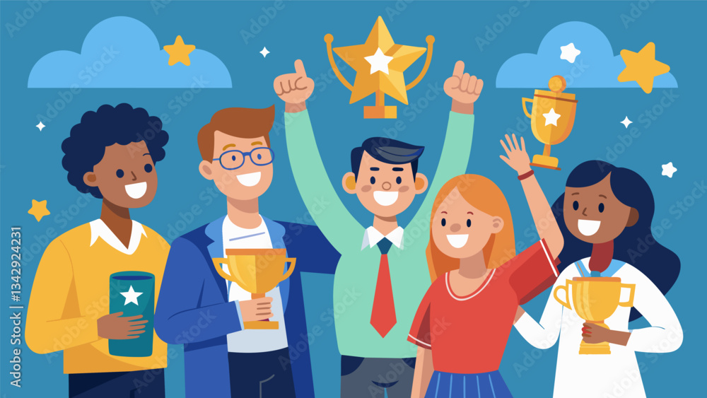 Poster the pride and sense of accomplishment radiating from students as they receive praise and recognition