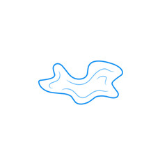 puddle line vector