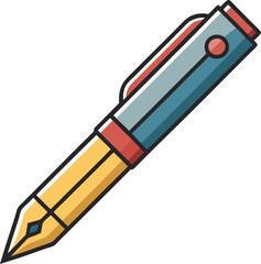 Fountain Pen Vector Illustration
