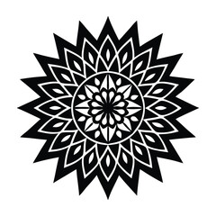 Floral mandala Vector Illustration Isolated 