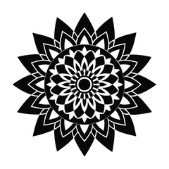 Abstract floral ornament Vector Illustration Isolated 