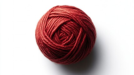 Soft Red Yarn Ball for Knitting and Crafting Projects in High Quality