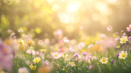 Blossoming jasmine flowers in soft focus beautiful floral background image, Delicate spring floral with warm sunlight and soft bokeh, Perfect for Themes of Nature, Renewal.