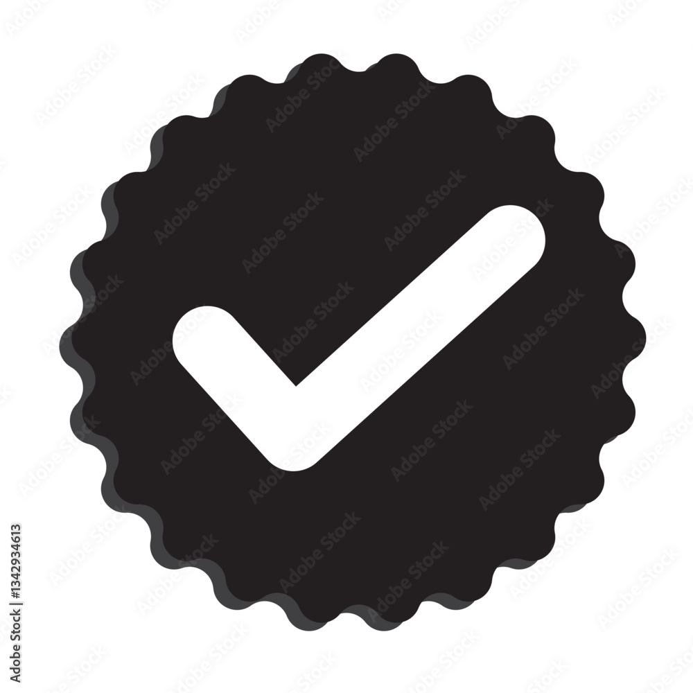 Poster set of blue tick mark badge icons. profile verification icons vector formats. eps 10