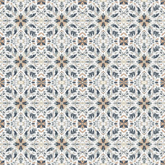 Fabric abstract seamless pattern flower