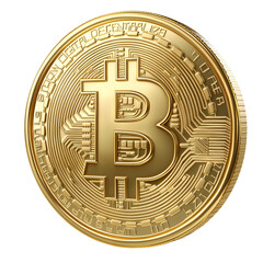 Golden Bitcoin Cryptocurrency Coin