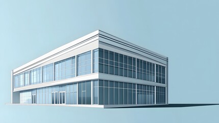 Fototapeta premium Sleek and Sophisticated Architectural Masterpiece in Urban Cityscape