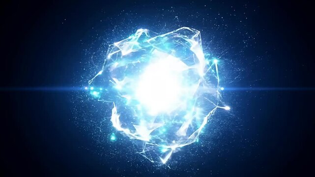 A radiant energy core animation for dynamic overlays and sci-fi themes.