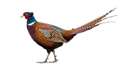pheasant isolated on white background