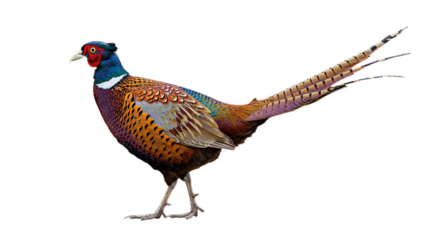 pheasant isolated on white background