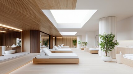 Cozy Bedroom Featuring Elegant Bed and Luxurious Bathtub for Relaxation