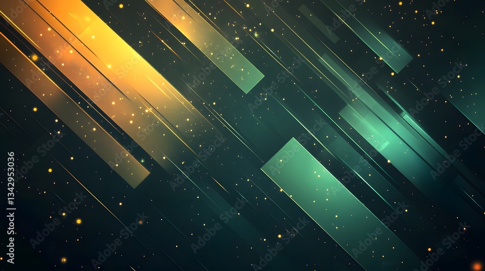 Aufkleber abstract digital background featuring lines and particle light effects