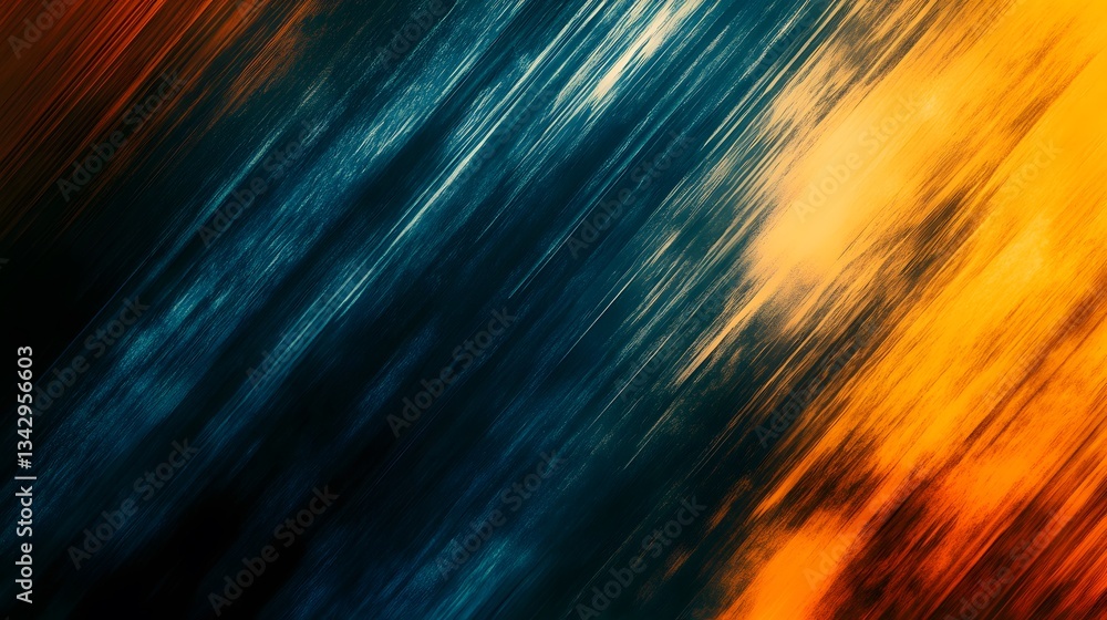 Poster abstract image showing diagonal streaks of various colors