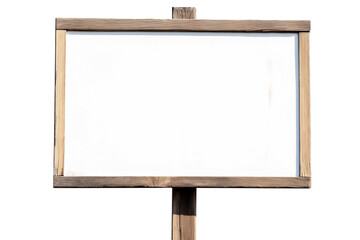 Fototapeta premium blank wooden sign isolated on transparent white background, clipping path
