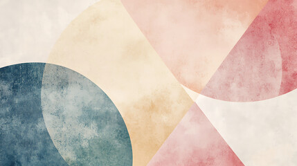 Abstract Geometric Designs with Vibrant Colors and Minimalist Architecture