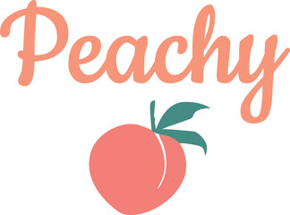 Peach Peachy fruit cute novelty kawaii peaches juicy fruit trending pyjama Graphic Vector Logo T-shirt Design emblem crest Fashion
