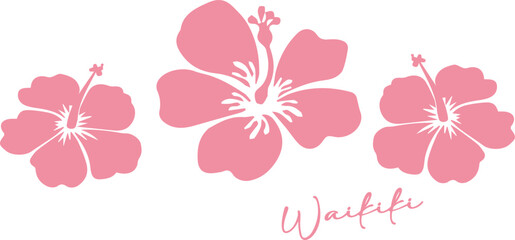Hawaii flower tropical hibiscus surfer surf  floral funny summer slogan beach beachy ocean flowers swimwear maui tropics Tee t-shirt logo artwork typography tote badge emblem crest Fashion © melissa