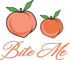 Peach Peachy fruit cute novelty kawaii peaches juicy fruit trending pyjama Graphic Vector Logo T-shirt Design emblem crest Fashion
