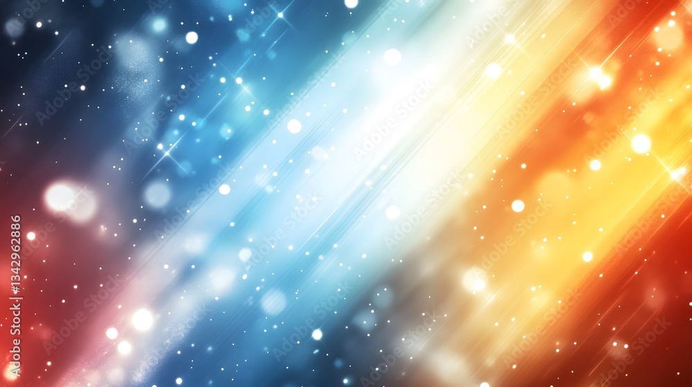 Aufkleber a diagonal abstract gradient background featuring sparkly lights and colors
