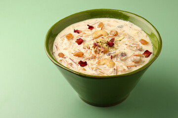 Sheer khurma or sheer khorma is a festival vermicelli pudding prepared by Muslims on Eid ul-Fitr and Eid al-Adha in Pakistan, Afghanistan, India and parts of Central Asia.