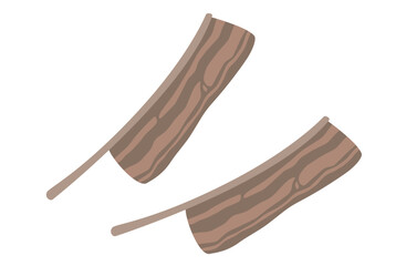 スペアリブのベクターイラスト シンプル 焼肉 バーベキュー