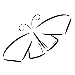 black bow on white background