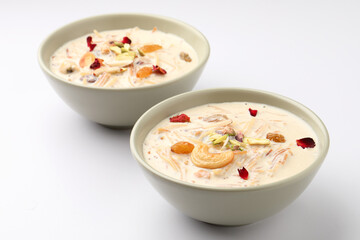 Sheer khurma or sheer khorma is a festival vermicelli pudding prepared by Muslims on Eid ul-Fitr and Eid al-Adha in Pakistan, Afghanistan, India and parts of Central Asia.
