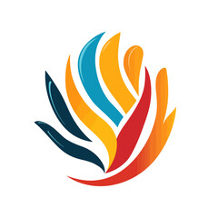 Obraz premium Abstract Colorful Graphic Design with Fluid Shapes and Modern Style