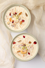 Sheer khurma or sheer khorma is a festival vermicelli pudding prepared by Muslims on Eid ul-Fitr and Eid al-Adha in Pakistan, Afghanistan, India and parts of Central Asia.