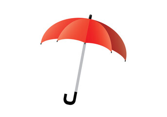 PNG Red umbrella isolated on transparent. Concept for protection, security, safety. illustration paper cut design style.