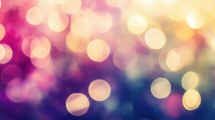 Soft Colorful Bokeh Background with Dreamy Light Effects and Sparkles