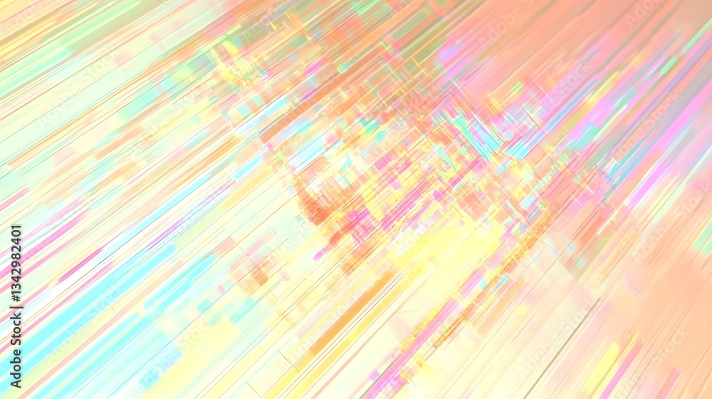 Poster colorful abstract background featuring diagonal lines of multiple hues