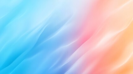 Fototapeta premium Abstract Gradient Background with Smooth Flowing Waves of Blue Peach Colors
