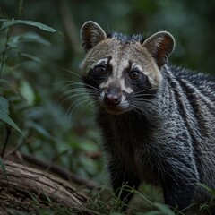 portrait of a raccoon