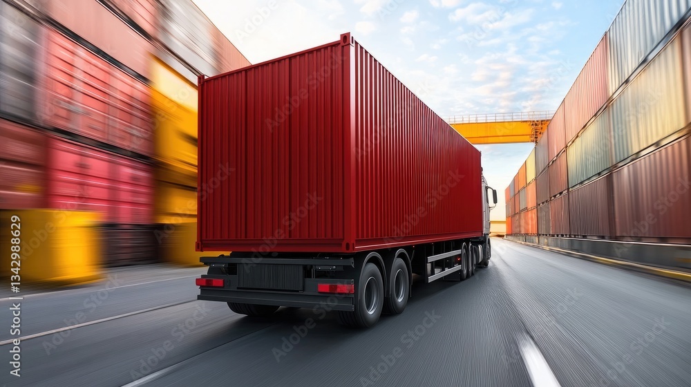 Poster an advanced freight tracking system using iot and ai to monitor shipments in real time.