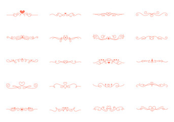 Decorative Ornament Love Heart Border Element