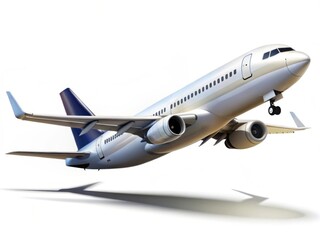 Obraz premium airplane on white background. Air transport