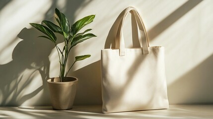 Eco-Friendly Tote Bag & Plant