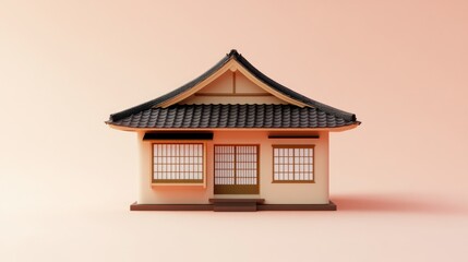 A small model of a traditional eastern style building