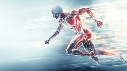 anatomy of a running human