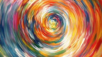 Colorful Abstract Swirl with Vibrant Tones and Artistic Patterns