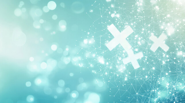 Medical Technology Abstract Background with Connectivity and Science Theme Image - Powered by Adobe