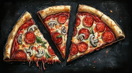 Delicious Pepperoni Pizza Slices: A Culinary Masterpiece