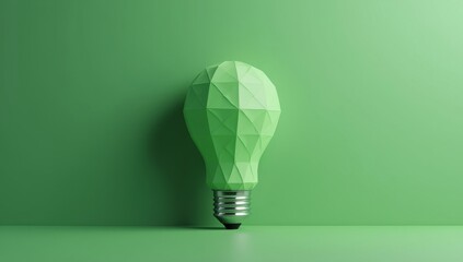 Green paper light bulb, Corporate social responsibility, responsible business, eco friendly,ESG, sustainable living, renewable energy concept