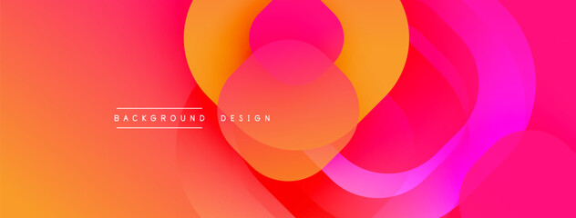 Abstract background with layered translucent gradient shapes