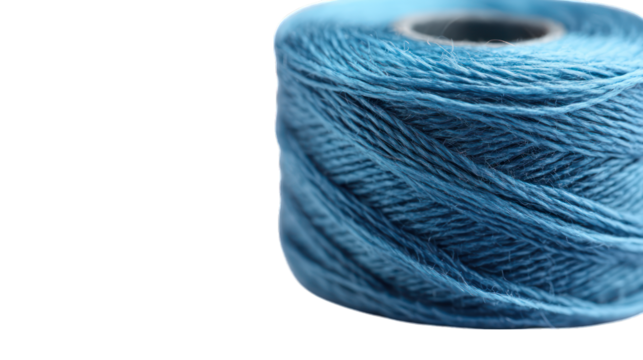 Blue strings, thread with transparent background and texture, with transparent PNG | Transparent PNG --ar 16:9 - Powered by Adobe