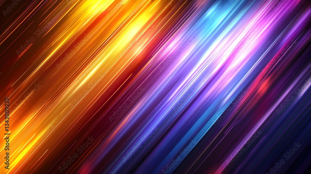 Poster diagonal lines of color create an abstract artistic background design