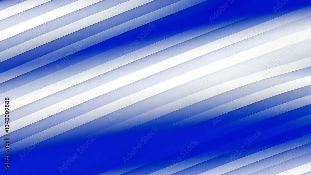 Poster abstract blue and white striped background with diagonal lines and gradient effect design art