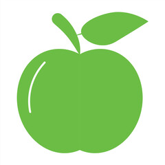 green apple icon. apple icon for body diet. vector illustration